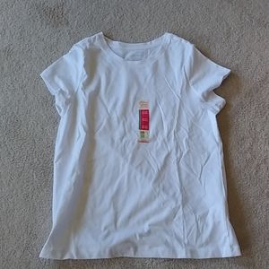 Children's white faded glory short sleeve shirt